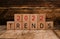 \'2022 trends\' written on wooden cubes on a wooden background