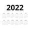 2022 Year Small Calendars Russian