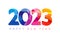 2023 colorful facet numbers
