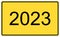 2023 new year. 2023 new year on a yellow road billboard