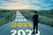 The 2023 New Year journey and future vision concept