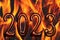 2023 new year numbers flame fire background