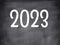 2023 Number And Sign Business Concept.