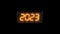 2023 opener. 2023 reveal. Two thousand twenty-three. Nixie tube indicator. Gas discharge indicators and lamps. 3D. 3D Rendering