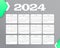 2024 annual english calendar template for organizer planner