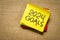 2024 goals - handwriting in black ink on a reminder note, New Year resolutions concept