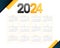 2024 new year calendar template organize events or holidays