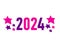 2024 New Year Holiday Abstract Pink And Purple Graphic Design