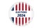 2024 presidential election badge or pin. US, USA, american election, voting sign.