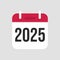 2025 Calendar icon symbol.
