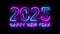 2025 happy new year 2025 animated text new year 2025 neon