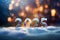 2025 Winter Christmas NewYear Snow Abstract blur bokeh background