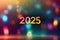 2025 Winter Christmas NewYear Snow Abstract blur bokeh background