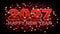 2027 Happy New Year background with bokeh lights