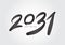 2031 year, happy new year 2031 vector, 2031 number design vector illustration, Black lettering number template