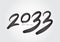 2033 year, happy new year 2033 vector, 2033 number design vector illustration, Black lettering number template