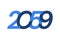 2059 Happy New Year logo design, New Year 2059 modern design isolated on white background