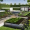 208 A sustainable urban farm with vertical gardens, aquaponics systems, and community workshops, promoting urban agriculture and