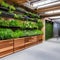 208 A sustainable urban farm with vertical gardens, aquaponics systems, and community workshops, promoting urban agriculture and