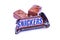 20th May 2019,Moscow Russia.SNICKERS chochlate bar isolated over white background