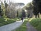 21 april 2018 on Via Appia, Appian Way from Porta Appia, anicient road of Rome