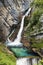 21 June 2018 Slovenia Savica Waterfall in Triglav national park