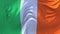 217. Ireland Flag Waving in Wind Continuous Seamless Loop Background.