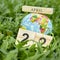 22 April Earth Day on green grass background