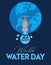 22 March World Water Day vector
