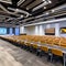 226 A contemporary conference center with cutting-edge audiovisual technology, flexible meeting spaces, and impeccable service,