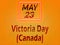 23 May, Victoria Day(Canada), Text Effect on orange Background
