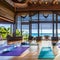 230 A tranquil beachfront yoga retreat with open-air studios, meditation gardens, and rejuvenating wellness programs, offering a