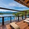234 A luxurious lakeside resort with elegant suites, a private marina, and a range of water sports activities, providing a luxur