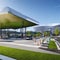 236 A sustainable urban transportation hub with electric vehicle charging stations, bike-sharing programs, and efficient public