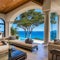 238 A luxurious coastal mansion with panoramic ocean views, infinity pool, and private beach access, offering the epitome of sea