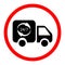 24/7 Delivery Service, Logistic Trucking Icon Template Flat Design