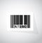 24-7 service barcode sign concept