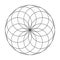 24 circle graph. Scared Geometry Vector Design Elements. This religion, philosophy, and spirituality symbols.