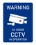 24 hour CCTV warning sign