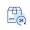 24 hour same day express delivery service Pixel perfect icon