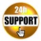 24-hour support graphic
