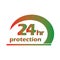 24 hours protection vector