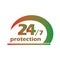 24 hours protection vector