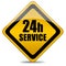 24 hours service sign