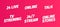 24 Live online streming talk stories. White single title word set. On pink background. 3d letters. Vector color illustration