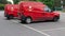 24 May 2020 - England, UK: Red Royal Mail vans side by side in car park