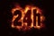 24h icon fire explode text flames hot