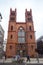 25.01.2018 Berlin, Germany - Neo-Gothic Friedrichswerder Church
