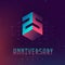 25 Anniversary night party. Electronic music fest and space poster. Abstract gradients music background. Club party invitation