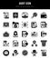 25 Audit Lineal Fill icons Pack vector illustration